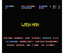 Wash Man (2022, MSX, GameCast Entertainment)