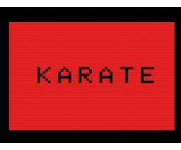 Karate (1986, MSX, Courbois Software)