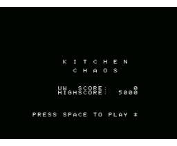 Kitchen Chaos (1986, MSX, R. Ridderman)