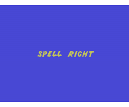 Spell Right (1990, MSX, Al Alamiah)