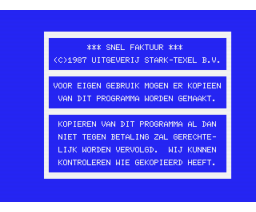 Snelfaktuur (1988, MSX2, Stark-Texel)