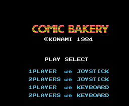Comic Bakery (1984, MSX, Konami)