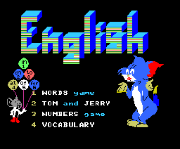 Tom & Jerry English (1988, MSX, Methali)