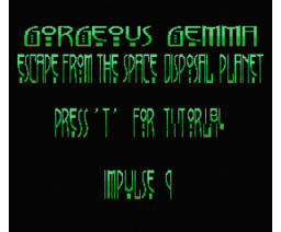 Gorgeous Gemma in Escape from the Space Disposal Planet (2014, MSX, Impulse9)