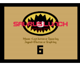 Saurus Lunch 6 (1992, MSX2, Co-Deuz Computer)