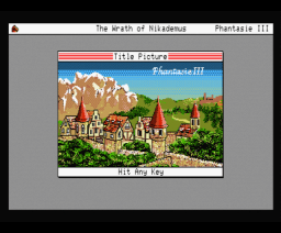 Phantasie III - The Wrath of Nikademus (1989, MSX2, SSI)