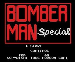 Bomber Man Special (1986, MSX, Hudson Soft)