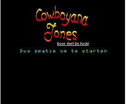 Cowboyana Jones (1991, MSX2, Kurt de Vocht)