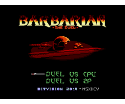 Barbarian - The Dual (2019, MSX2, bit Vision)