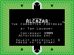 Alcazar - The Forgotten Fortress (1985, MSX, Activision 