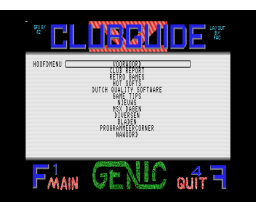 Clubguide Magazine 05 (1990, MSX2, GENIC)