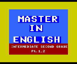 Master In English Preparatory Class Part 1-2 (1988, MSX, Methali)