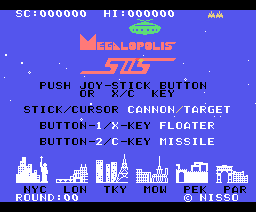 Megalopolis SOS (1983, MSX, Nisso)