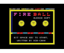 Fireball (1983, MSX, Hudson Soft)