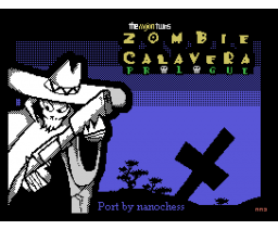 Zombie Calavera Prologue (2021, MSX, The Mojon Twins)