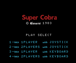 Super Cobra (1984, MSX, Konami)
