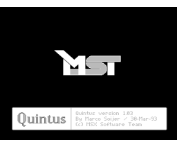 Quintus (1993, MSX2, MST)