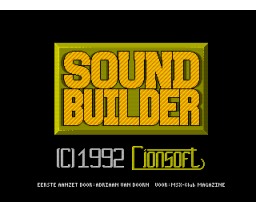 SoundBuilder (1992, MSX2, Lionsoft)