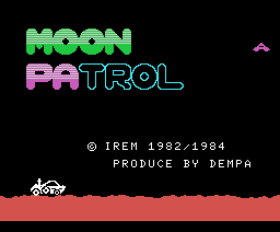 Moon Patrol (1984, MSX, IREM)