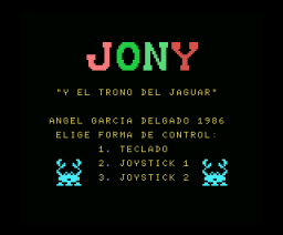 Jony y el Trono del Jaguar (1986, MSX, A.G.D.)