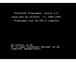 Telenew (1990, MSX, MSX2, UniSoft)