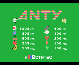 Anty (1984, MSX, Bothtec)