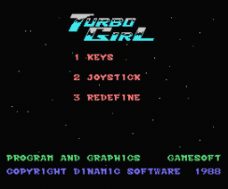 Turbo Girl (1988, MSX, Gamesoft)