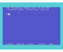Simple ASM Ver.2.0 (1992, MSX, Coral Corporation)