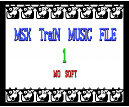 MSX TraiN MUSIC FILE (1994, MSX2, MO Soft)