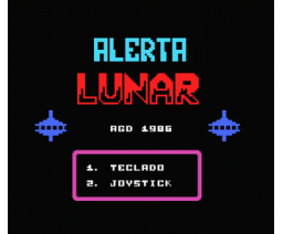 Alerta Lunar (1986, MSX, Grupo de Trabajo Software (G.T.S.))