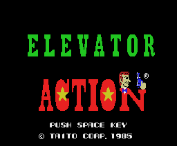 Elevator Action (1985, MSX, TAITO)