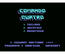 Comando Quatro (1989, MSX, Gamesoft)