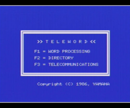Teleword (1986, MSX, ENG Systems Laboratories)