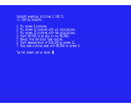 Xelasoft Grafische Utilities v2 (1993, MSX2, MSX2+, Xelasoft)