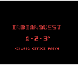 Indian Quest 1-2-3' (1993, MSX2, Office Pasta)