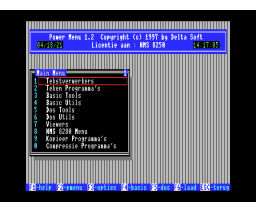 Power menu (1996, MSX2, Delta Soft)