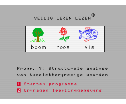 Veilig Leren Lezen - Programma 7 (1987, MSX2, Zwijsens Educatieve Software)