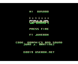 Uchūsen Gamma (2019, MSX, usebox.net)
