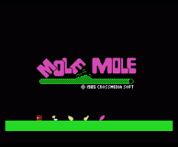 Mole Mole (1986, MSX2, Cross Media Soft)