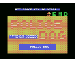 Police Dog (1984, MSX, Hudson Soft)