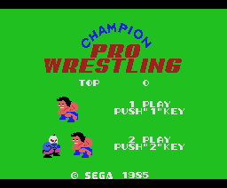 Champion Pro Wrestling (1985, MSX, SEGA)