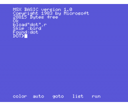 Dot Assembler (MSX, Unknown)