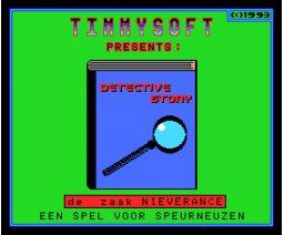 Detective Story (1993, MSX2, Timmysoft)
