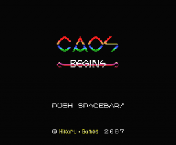 Caos Begins (2007, MSX, Hikaru Games)