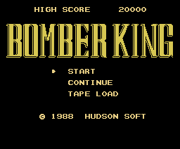 Bomber King (1988, MSX, Hudson Soft) | Generation MSX