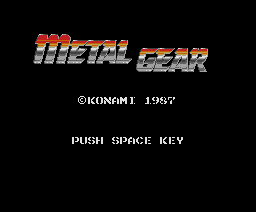 Metal Gear (1987, MSX2, Konami) | Releases | Generation MSX