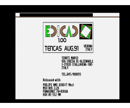 Edicad (1992, MSX2, Tencas)