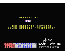 SEM (1985, MSX, Electric Software)