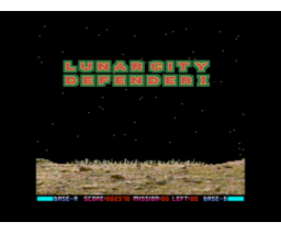 Lunar City Defender I (1994, MSX2, Satico)