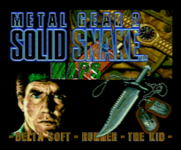 Metal Gear Maps (1991, MSX2, Delta Soft)
